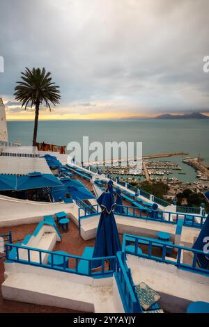 Sidi Bou Said à Tunis, en Tunisie Banque D'Images