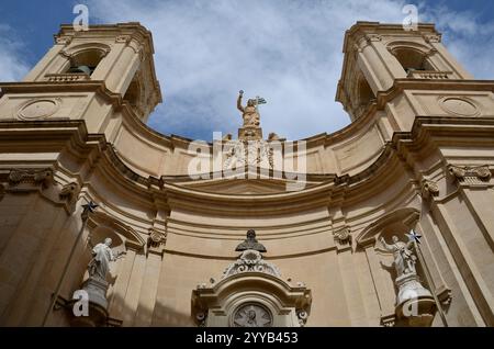 Basilique Saint Dominique & Porto Salvo, la Valette, Malte, Europe Banque D'Images