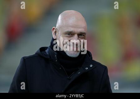 Bialystok, Pologne. 19 décembre 2024. Wojciech Kowalewski de Pologne vu lors du match de l'UEFA Conference League 2024/2025 entre Jagiellonia Bialystok - Olimpija Ljubljana au Chorten Arena (Bialystok). Score final ; Jagiellonia Bialystok 0:0 Olimpija Ljubljana (photo de Grzegorz Wajda/SOPA images/Sipa USA) crédit : Sipa USA/Alamy Live News Banque D'Images