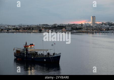 Vue de Msida depuis la Valette, Malte, Europe Banque D'Images