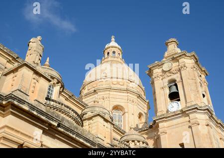 Église Saint-Nicolas, Siggiewi, Malte, Europe Banque D'Images