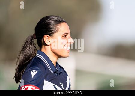 Canberra, Australie ; 21 décembre 2024 : Alex Chidiac du Melbourne Victory FC est photographié lors du match de la Ninja A-League féminine Round 7 2024/25 entre Canberra United FC et Melbourne Victory FC au McKellar Park à Canberra, Australie, le 21 décembre 2024. (Crédit photo : Nick Strange/Fotonic/Alamy Live News) Banque D'Images