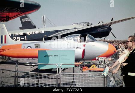 Avion d'entraînement à réaction Provost T Mk 3, salon aéronautique de Farnborough, Hampshire, Angleterre, Royaume-Uni septembre 1960 Banque D'Images