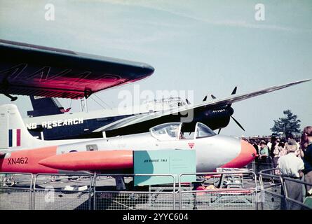 Avion d'entraînement à réaction Provost T Mk 3, salon aéronautique de Farnborough, Hampshire, Angleterre, Royaume-Uni septembre 1960 Banque D'Images