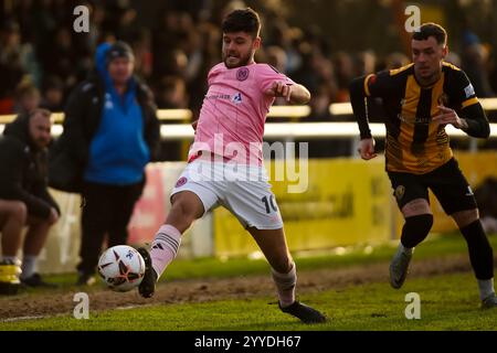 Stefan Mols de Curzon Ashton lors du match de la National League North entre Leamington et Curzon Ashton Banque D'Images