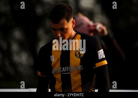 Henry Landers de Leamington lors du match de la National League North entre Leamington et Curzon Ashton Banque D'Images