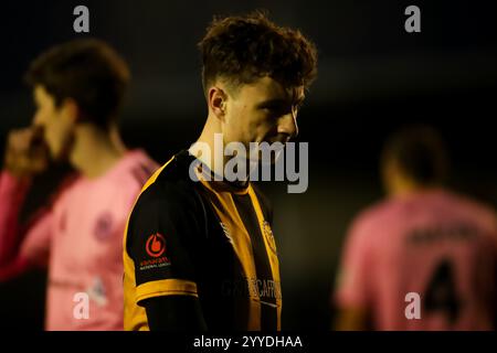 Callum Stewart de Leamington lors du match de la National League North entre Leamington et Curzon Ashton Banque D'Images