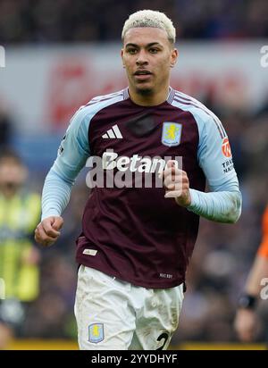 Birmingham, Royaume-Uni. 21 décembre 2024. Morgan Rogers d'Aston Villa lors du match de premier League à Villa Park, Birmingham. Le crédit photo devrait se lire : Andrew Yates/Sportimage crédit : Sportimage Ltd/Alamy Live News Banque D'Images