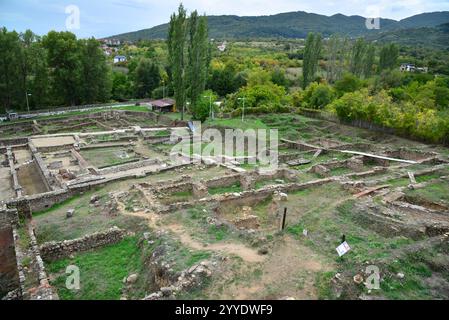 Une vue de l'ancienne ville d'Héracléa à Bitola, Macédoine Banque D'Images
