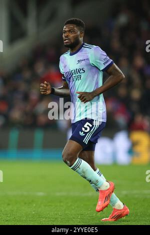LONDRES, Royaume-Uni - 21 décembre 2024 : Thomas Partey d'Arsenal lors du match de premier League entre Crystal Palace FC et Arsenal FC à Selhurst Park (crédit : Craig Mercer/ Alamy Live News) Banque D'Images