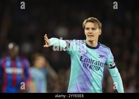 LONDRES, Royaume-Uni - 21 décembre 2024 : Martin Odegaard d'Arsenal lors du match de premier League entre Crystal Palace FC et Arsenal FC à Selhurst Park (crédit : Craig Mercer/ Alamy Live News) Banque D'Images
