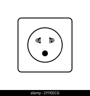 prise, prise de courant, double prise, icônes définies isolées sur fond meilleur choix pour votre projet impressionnant Illustration de Vecteur