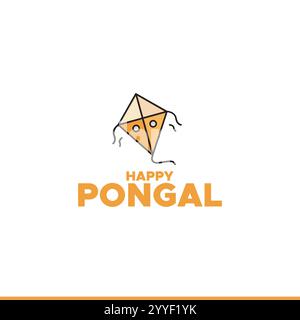 Happy Pongal, festivals indiens Makar Sankranti, Lohri, Pongal et Bohag Bihu illustration vectorielle éditable publications et bannières de médias sociaux Illustration de Vecteur