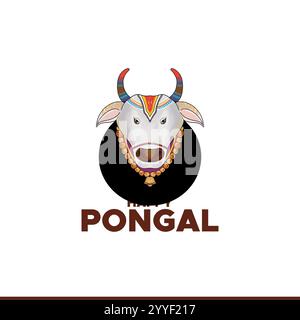 Happy Pongal, festivals indiens Makar Sankranti, Lohri, Pongal et Bohag Bihu illustration vectorielle éditable publications et bannières de médias sociaux Illustration de Vecteur