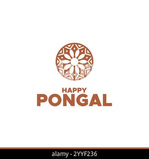 Happy Pongal, festivals indiens Makar Sankranti, Lohri, Pongal et Bohag Bihu illustration vectorielle éditable publications et bannières de médias sociaux Illustration de Vecteur