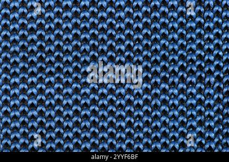 Beau tissu bleu sauge comme fond, gros plan. Texture de tissu de coton vert. Texture de fond nylon bleu. Banque D'Images