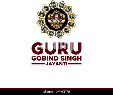 Illustration vectorielle de Guru Gobind Singh Jayanti (anniversaire), festival sikh et célébration Illustration de Vecteur