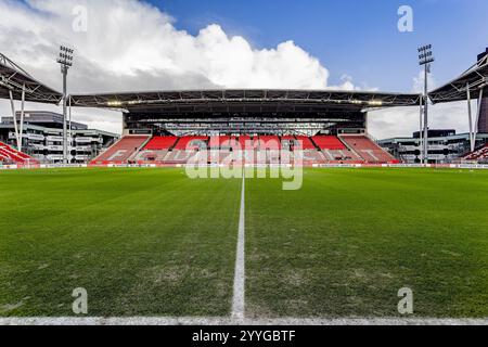 Utrecht, pays-Bas. 22 décembre 2024. UTRECHT, 22-12-2024, Stadion Galgenwaard, stade du FC Utrecht, Néerlandais Eredivisie saison de football 2024/2025. Utrecht - Fortuna Sittard. Aperçu du stade avant le match Utrecht - Fortuna Sittard . Crédit : Pro Shots/Alamy Live News Banque D'Images