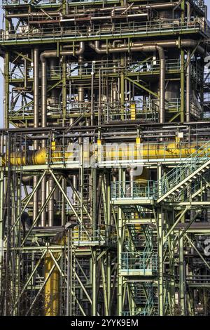 Les usines chimiques du côté blanc de la cokerie de Schwelgern, qui fournit plus de 2,5 millions de tonnes de coke à Schwelger de ThyssenKrupp Steel Banque D'Images