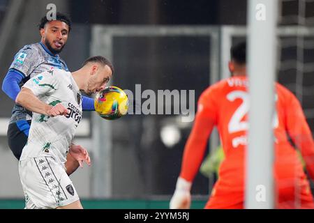 Ederson d'Atalanta lors du match de Serie A entre Atalanta et Empoli au stade Gewiss à Bergame, Italie du Nord - dimanche 22 décembre 2024. Sport - Soccer . (Photo de Spada/Lapresse) crédit : LaPresse/Alamy Live News Banque D'Images