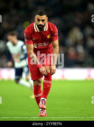 Londres, Royaume-Uni. 22 décembre 2024. Mohamed Salah de Liverpool lors des Spurs vs Liverpool, premier League match au Tottenham Hotspur Stadium de Londres. Cette image est RÉSERVÉE à UN USAGE ÉDITORIAL. Licence requise de Football DataCo pour toute autre utilisation. Crédit : MARTIN DALTON/Alamy Live News Banque D'Images