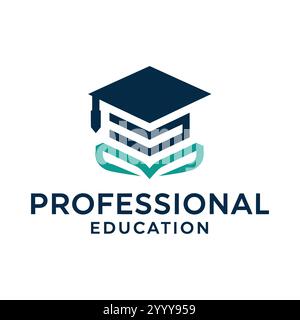 Logo de l'éducation, logo académique, logo de l'école, logo de l'université, logo du collège, logo de livre, logo de graduation, logo d'apprentissage, logo d'étude, logo de connaissance, hd Illustration de Vecteur