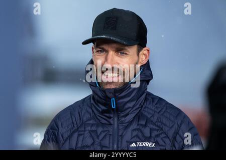 Sven Hannawald (ARD TV Experte), sui, FIS Viessmsann Skisprung Weltcup Engelberg Groß-Titlis-Schanze, Wettkampf Einzelspringen Herren, saison 2024/2025, 22.12.2024 Foto : Eibner-Pressefoto/Michael Memmler Banque D'Images