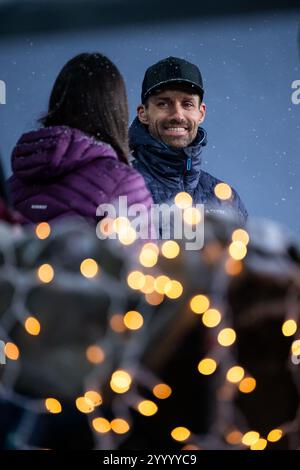 Sven Hannawald (ARD TV Experte), sui, FIS Viessmsann Skisprung Weltcup Engelberg Groß-Titlis-Schanze, Wettkampf Einzelspringen Herren, saison 2024/2025, 22.12.2024 Foto : Eibner-Pressefoto/Michael Memmler Banque D'Images