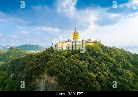 Wolf Mountain Scenic Spot, Nantong, Jiangsu, Chine Banque D'Images