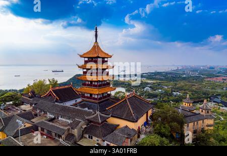 Wolf Mountain Scenic Spot, Nantong, Jiangsu, Chine Banque D'Images