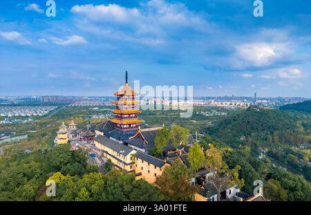 Wolf Mountain Scenic Spot, Nantong, Jiangsu, Chine Banque D'Images