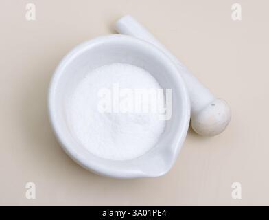 Glycine Gly ou G, est un acide aminé qui a un seul atome d'hydrogène comme chaîne latérale. Banque D'Images