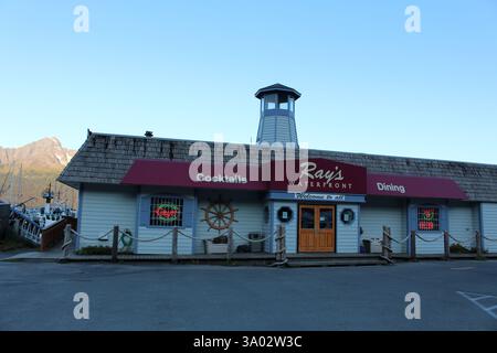 Ray's Waterfront Restaurant à Seward, Alaska Banque D'Images