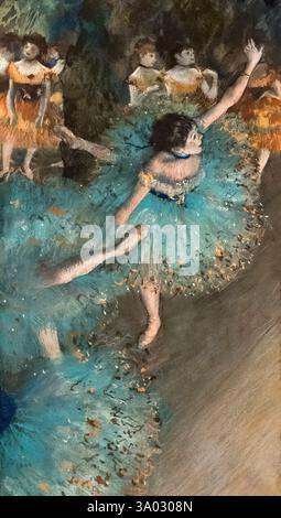 Edgar Degas, balançant danseur (Dancer) 1877-1879 en vert