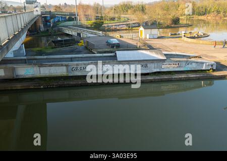 Pont tournant pivotant Brunel, Bristol UK Banque D'Images