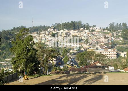 Kodaikanal populairement connu sous le nom Kodai est situé dans les collines Palani à 2133 mètres au-dessus du niveau de la mer, Tamil Nadu, Inde, Asie Banque D'Images