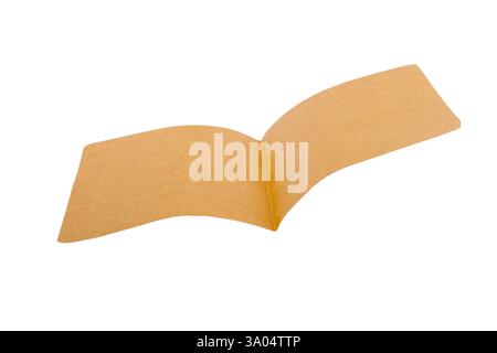Feuilles de calcul papier pour livres de notes. Ouvert des pages vierges de livre de notes isolées sur blanc. Banque D'Images