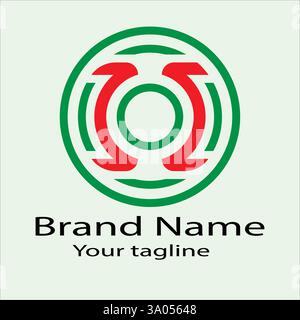 Professionnel unique dernière conception de logo avec différentes conceptions de la même forme pour la société d'affaires. Couleur modifiable. Illustration de Vecteur