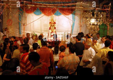 Festival de Dheenga Gavar gangaur, Jodhpur, Rajasthan, Inde NO MR Banque D'Images