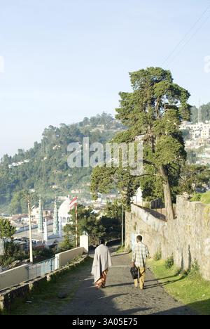 Kodaikanal populairement connu sous le nom Kodai est situé dans les collines Palani à 2133 mètres au-dessus du niveau de la mer, Tamil Nadu, Inde, Asie Banque D'Images