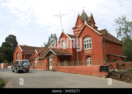 Bâtiment scolaire patrimonial, Udhagamandalam Ooty, Tamil Nadu, Inde, Asie Banque D'Images