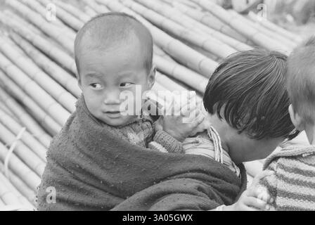APA Tani Child, Arunachal Pradesh, Inde NO MR Banque D'Images