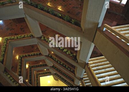 Architecte moderne de Mahindra et quartier général de Mahindra à Worli Bombay Mumbai, Maharashtra, Inde 13-avril-2009 Banque D'Images