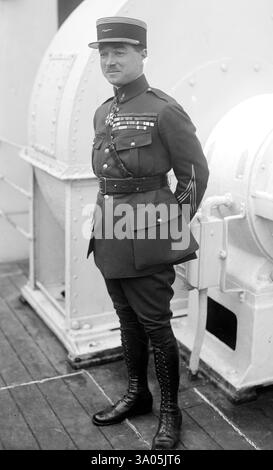 René Fonck, Colonel René Paul Fonck (1894 – 1953) aviateur français de la première Guerre mondiale, meilleur as de l'Entente Banque D'Images