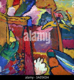 Etude pour improvisation V, 1910, peinture de Wassily Kandinsky Banque D'Images