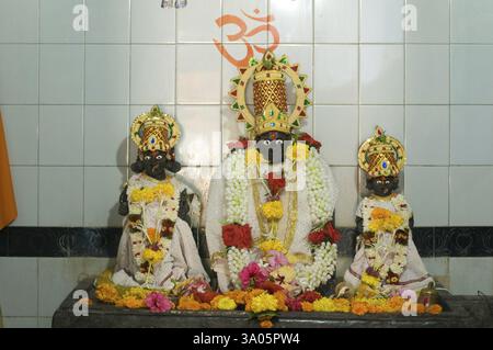 Idole de Seigneur Vitthal Malvan Maharashtra Inde Asie Oct 2011 Banque D'Images