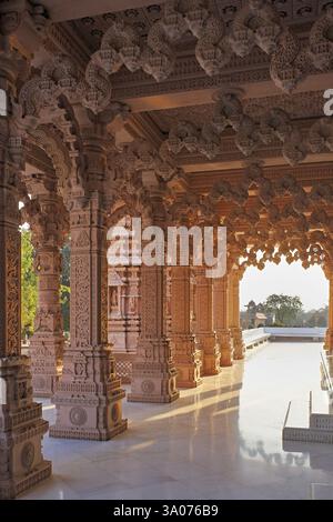 Temple Swaminarayan de BAPS, district de Bhavnagar, Gujarat, Inde, Asie Banque D'Images