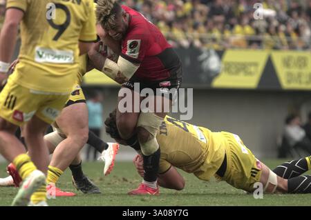 Amanaki Lelei Mafi des Eagles lors du match de Japan Rugby League One 2024-25 opposant Tokyo Suntory Sungoliath et Yokohama Canon Eagles au Prince Chichibu Memorial Stadium à Tokyo, Japon, le 2 mars 2025. (Photo de FAR EAST PRESS/AFLO) Banque D'Images