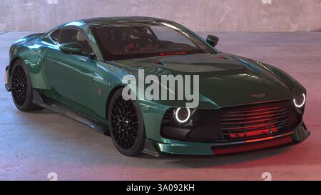 Aston Martin Valour - voiture manuelle rétro-inspirée en édition limitée Banque D'Images