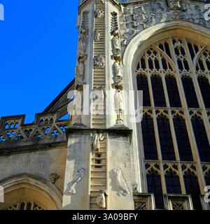 Abbaye de Bath. Prise en février 2025 Banque D'Images